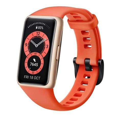 HUAWEI Montre connectée Band 6 Orange pas cher Auchan fr