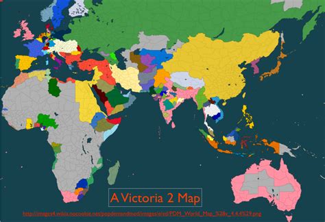 Victoria 2 States Map – Interactive Map