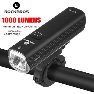 Rockbros Bike Head Light Lm Usb Rechargeable Rainproof Led Cycling