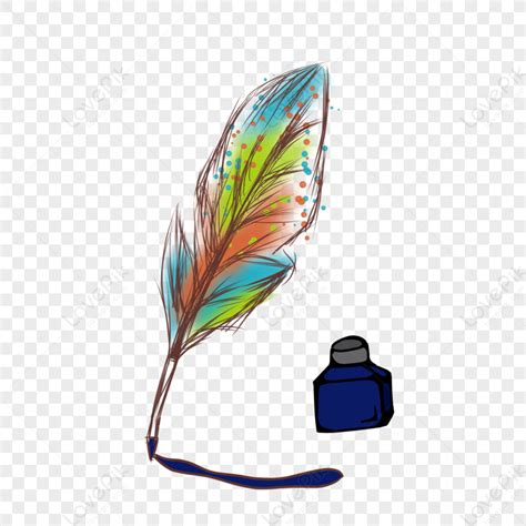 Feather Pen Pen Feather Pen Hand Drawn Png Transparent Background