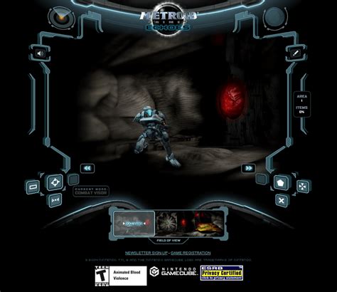 Nintendo - Metroid Prime 2: Echoes in 2004 - Web Design Museum