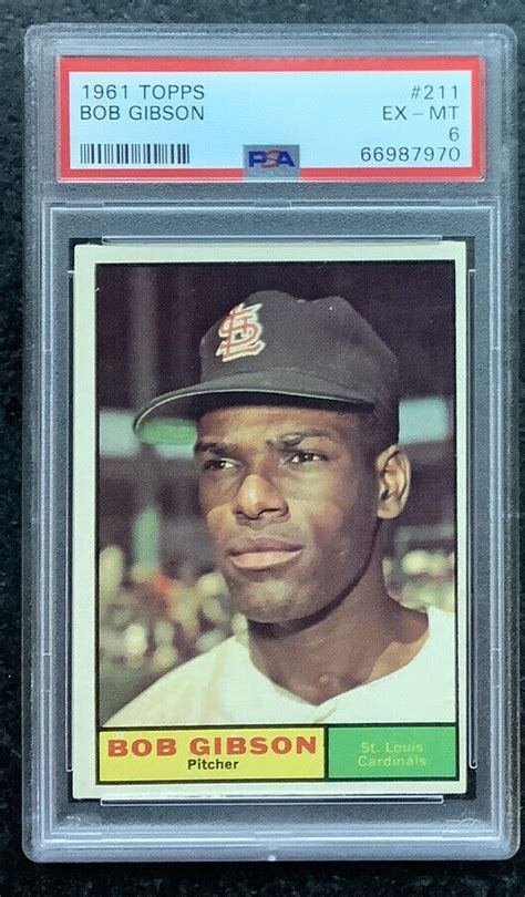 Topps Bob Gibson Psa Newly Graded Ebay