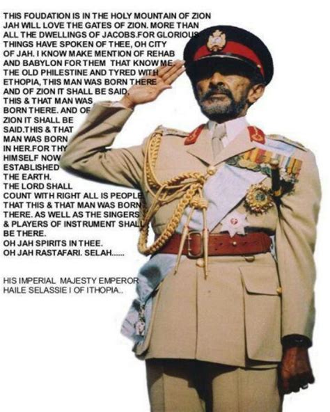 Haile Selassie Quotes On Faith Quotesgram