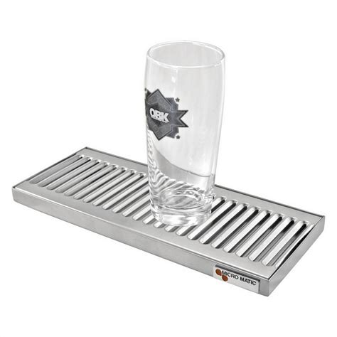 Micro Matic 12 X 5 X 34 Stainless Steel Surface Mount Drip Tray