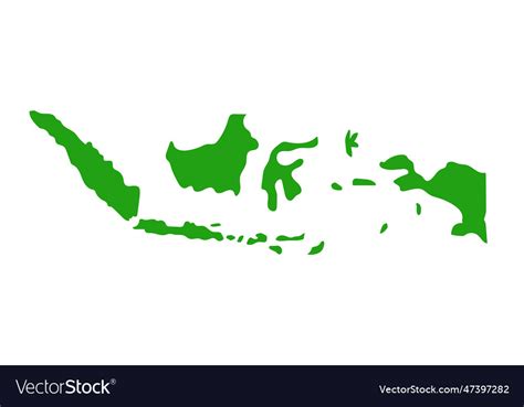 Indonesian map icon or islands Royalty Free Vector Image