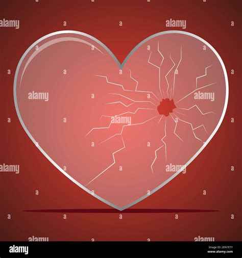 Broken Heart Heartbreak Flat Icon For Broken Heart Concept Vector