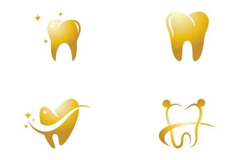 Gold Tooth Logo Illustration Design Graphic By Nur Design Creative