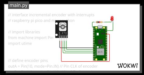 Py Rotary Encoder Switch Input Example Wokwi Esp Stm Arduino