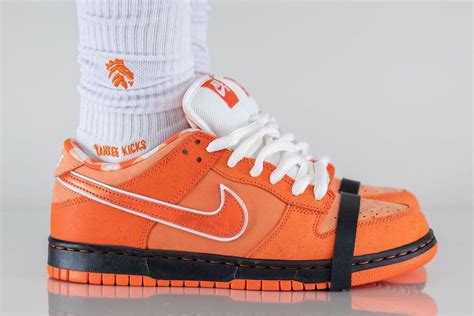 On Foot With The Concepts X Nike SB Dunk Low Orange Lobster Sneaker