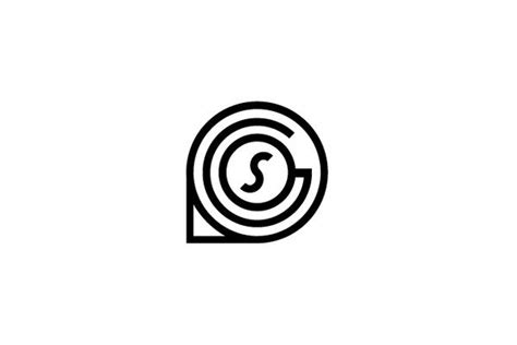 A Black And White Logo With The Letter S