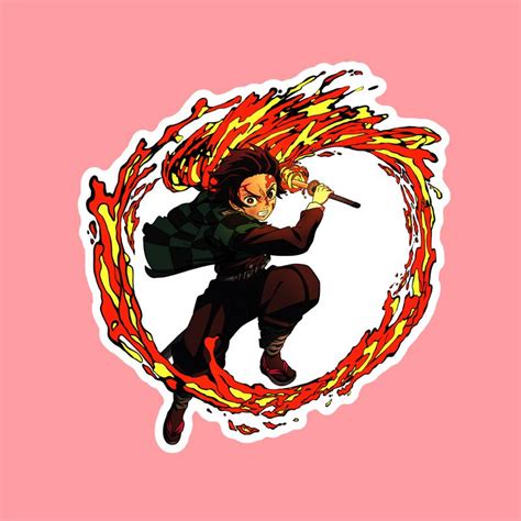 Tanjiro Kamado Ii Demon Slayer Kimetsu No Yaiba Laptop Sticker