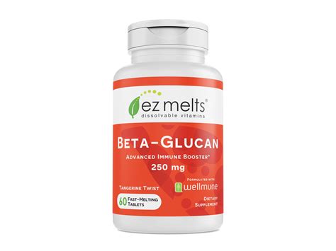 EZ Melts Beta Glucan With Wellmune 250 Mg Dissolvable Vitamins Vegan