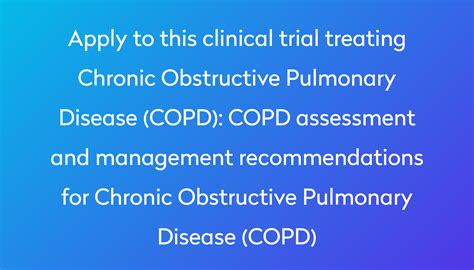 Copd Assessment And Management Recommendations For Chronic Obstructive