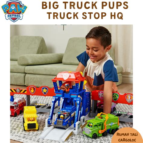 Jual Paw Patrol Big Truck Pups Truck Stop Hq Playset Shopee Indonesia