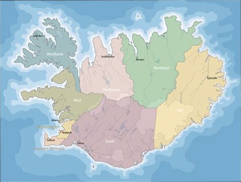 Iceland Outline Map Vector Images Over