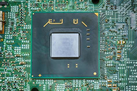 Components of the motherboard 7991390 Stock Photo at Vecteezy