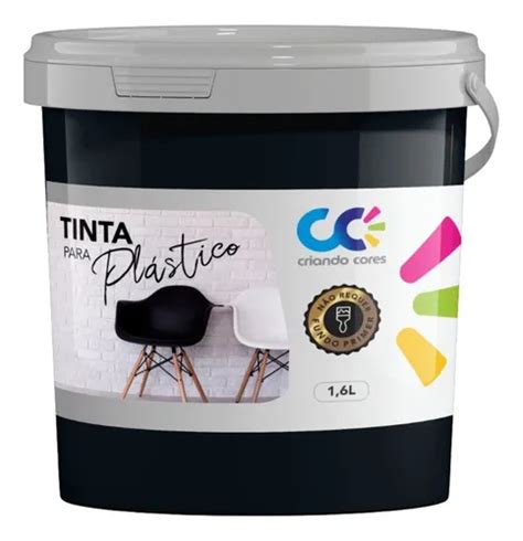 Tinta Para Pintar Plástico Resistente À Água - Tinta Para Plastico 1,6 Kg Preto A Base De Agua Fosco | MercadoLivre