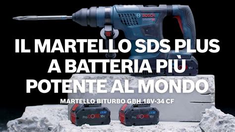 Bosch Professional BITURBO Brushless Martello Perforatore A Batteria