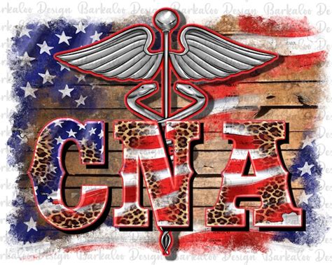 Patriotic Cna Certified Nursing Assistant Png Sublimation Etsy