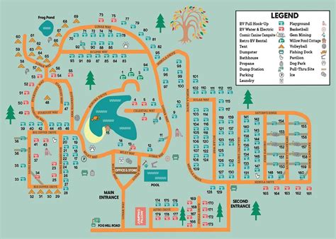 Campground Map and Rules - Spacious Skies Woodland Hills