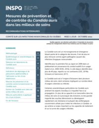 Mesures de prévention et de contrôle du Candida auris dans les milieux