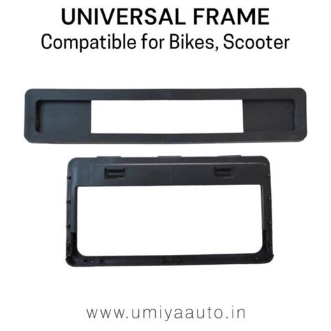 Number Plate Frame Universal Fitting Umiya Krupa Auto Center