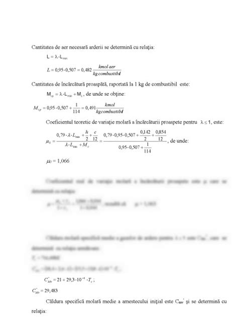 Curs Calculul Termic Al Motorului