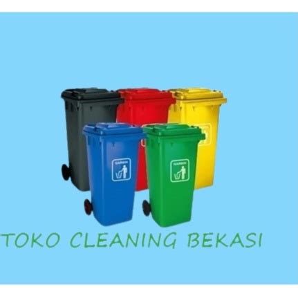 Jual Tempat Sampah 120 L Garbin Warna Hijau Merah Kuning Biru Shopee