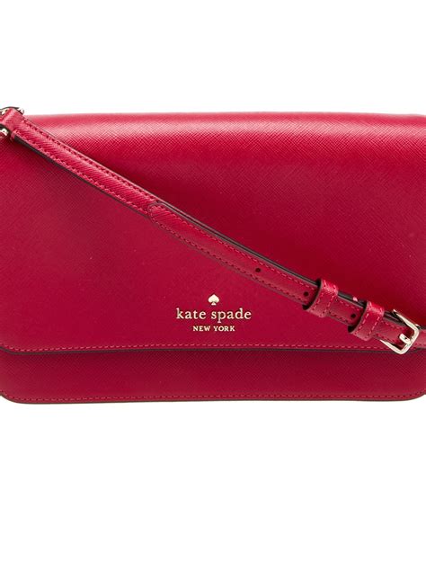 Kate Spade New York Leather Crossbody Bag Red Crossbody Bags Handbags Wka360676 The Realreal