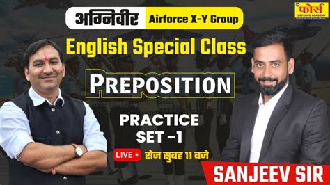 Airforce Preposition In English Grammar Part Airforce X Y