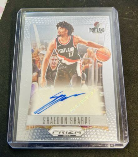 Panini Prizm Deca Shaedon Sharpe Auto Ds Ssh Autograph Trail