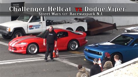 Challenger Hellcat Vs Dodge Viper Youtube