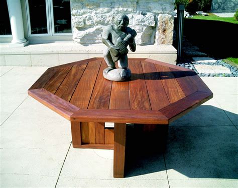 52" Octagonal Dining Table - Bottega ~ Handmade outdoor furniture of exceptional design ...