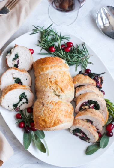 Cranberry Brie Stuffed Turkey Roulade A Taste Of Wellbeing