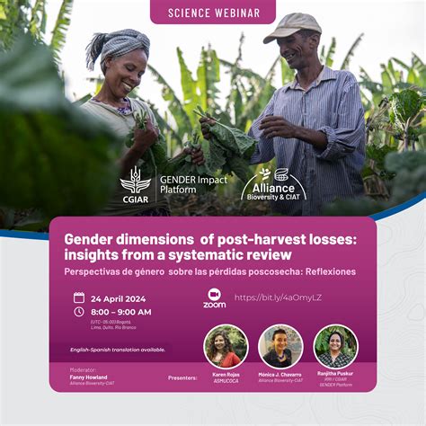 Webinar Gender Dimensions Of Post Harvest Losses Insights From A