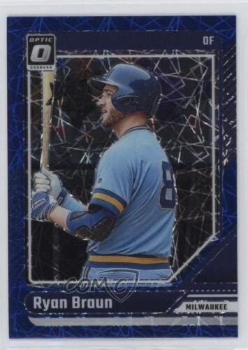 Panini Donruss Optic Blue Velocity Prizm Ryan Braun Ebay