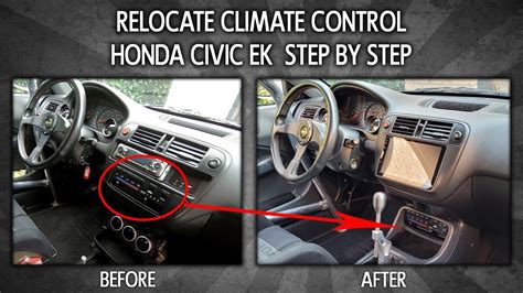 Relocate Climate Control Honda Civic Ek Step By Step Youtube