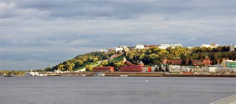 The Volga River The Oka River And Kremlin In Nizhny Novgorod Russia