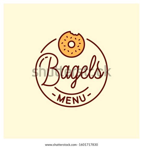 Bagel Menu Logo Round Linear Logo 스톡 벡터로열티 프리 1601717830 Shutterstock