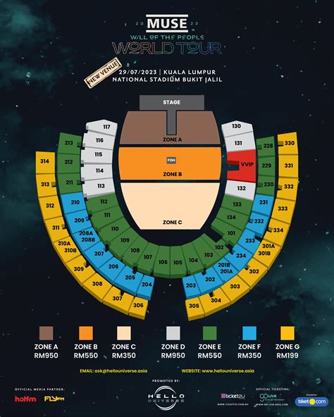 British rock band Muse's concert venue in Kuala Lumpur changed to Bukit Jalil National Stadium ...