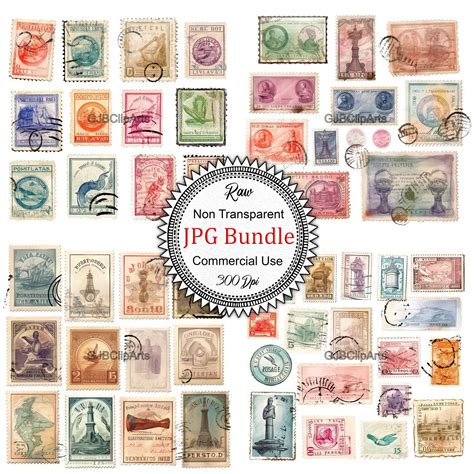 Old Postmarks Collection Vintage Digitized Clipartdigital - Etsy