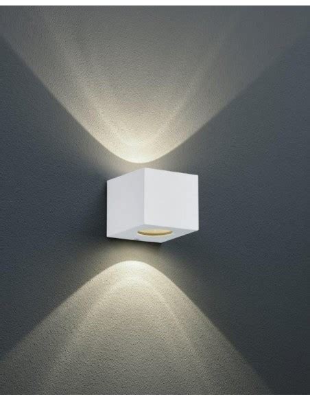 CORDOBA APPLIQUE LED DA ESTERNO CUBO BIANCO CON DIFFUSORI