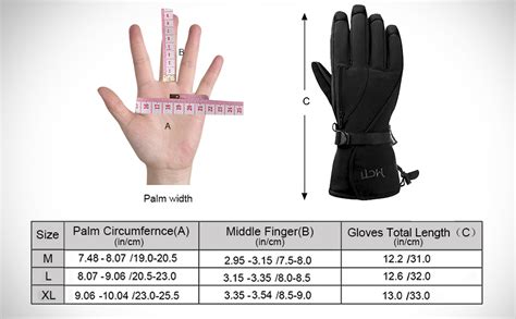 Mcti Guantes De Esqu Impermeables Para Hombre M Thinsulate Para