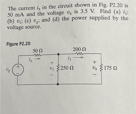 Solved The Current I X In The Circuit Shown In Fig P Chegg