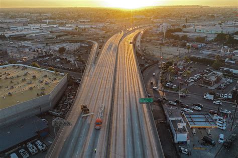 LA's charred I-10 freeway may not reopen until late December