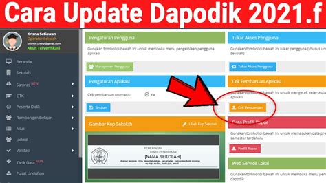 Cara Instal Update Atau Pembaruan Aplikasi Dapodik F Youtube