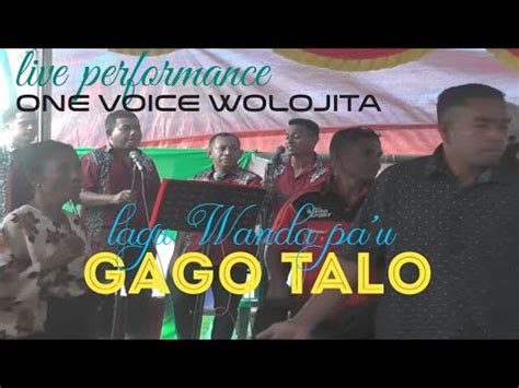 One Voice Wolojita Irama Wanda Pa U Gago Talo Live Performance