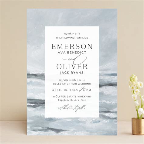 Water S Edge Wedding Invitations By Nicoletta Savod Minted