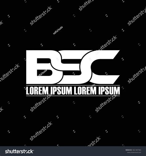 Bsc Letter Monogram Logo Design Vector Stock Vector (Royalty Free ...