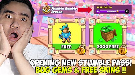 New Update Beli Stumble Pass Rumble Lvl Max Skin Gratis Bug